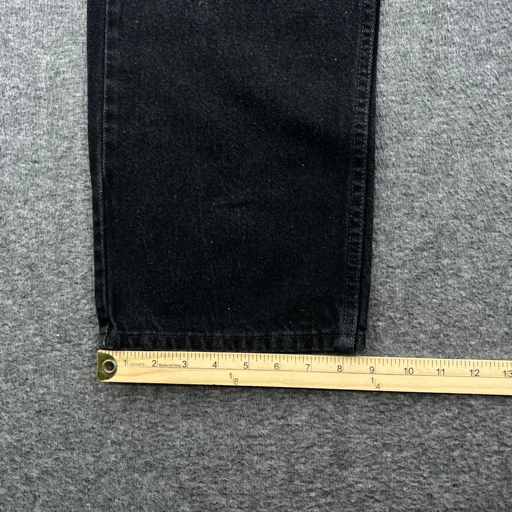 Vintage Levis 505 Jeans Mens 38 x 29 Black Faded Grunge Straight Leg Y2K Skater